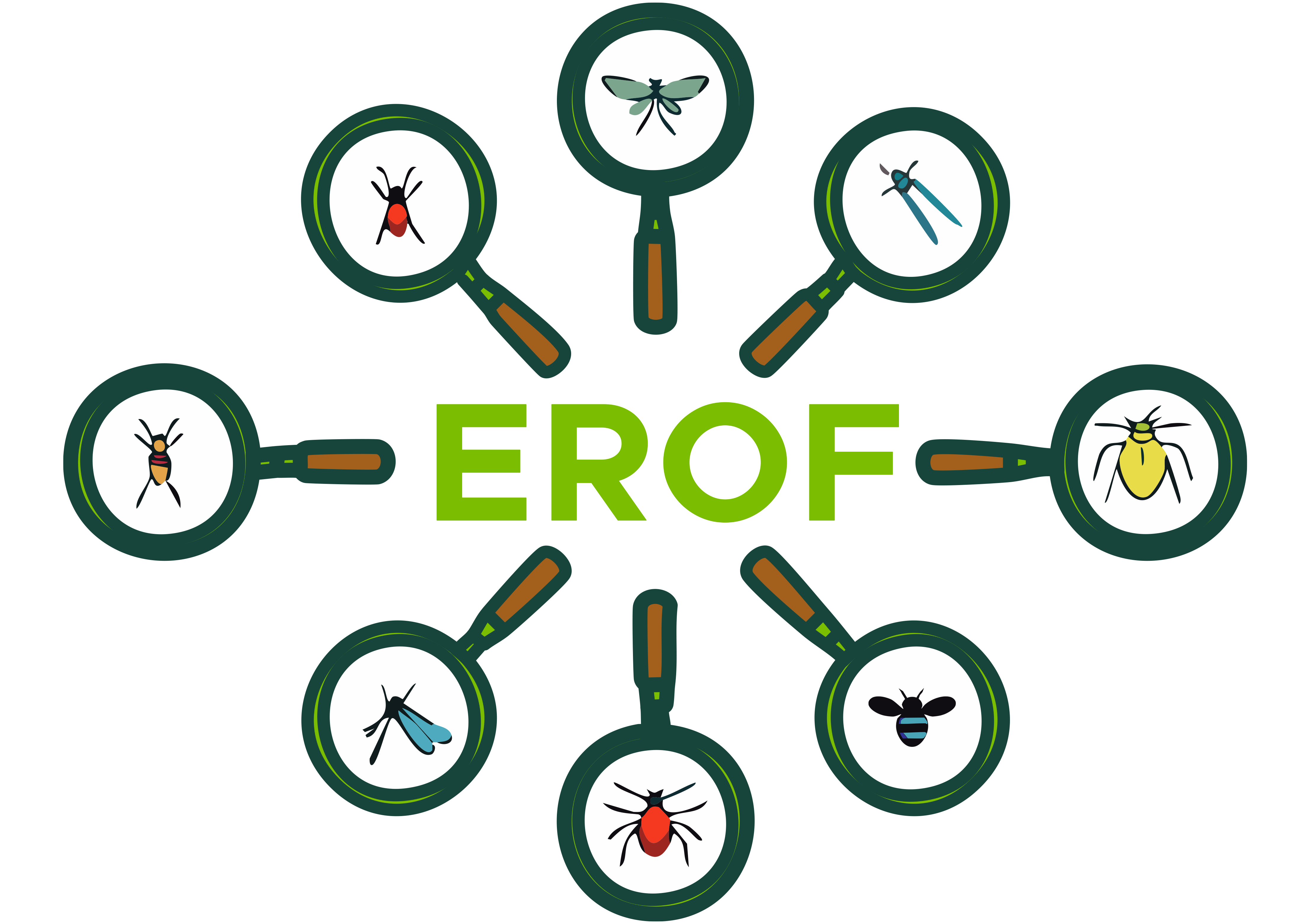 EROF MAGNIFYING GLASS LOGO